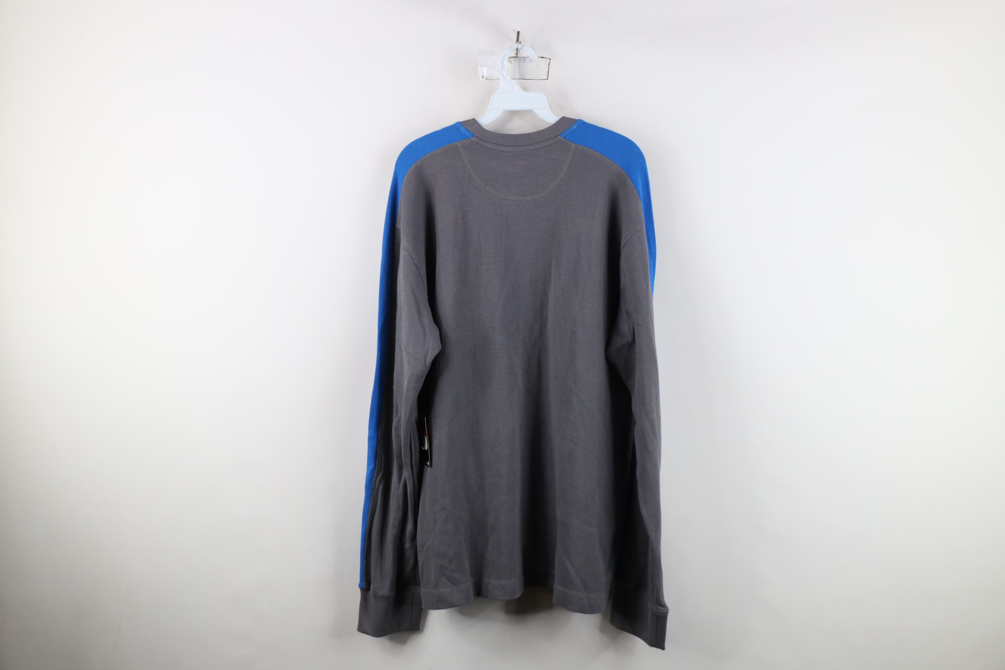 Nike NOS Vintage Y2K Nike Mini Swoosh Thermal Waffle Knit T-Shirt Size US L / EU 52-54 / 3 - 13 Thumbnail