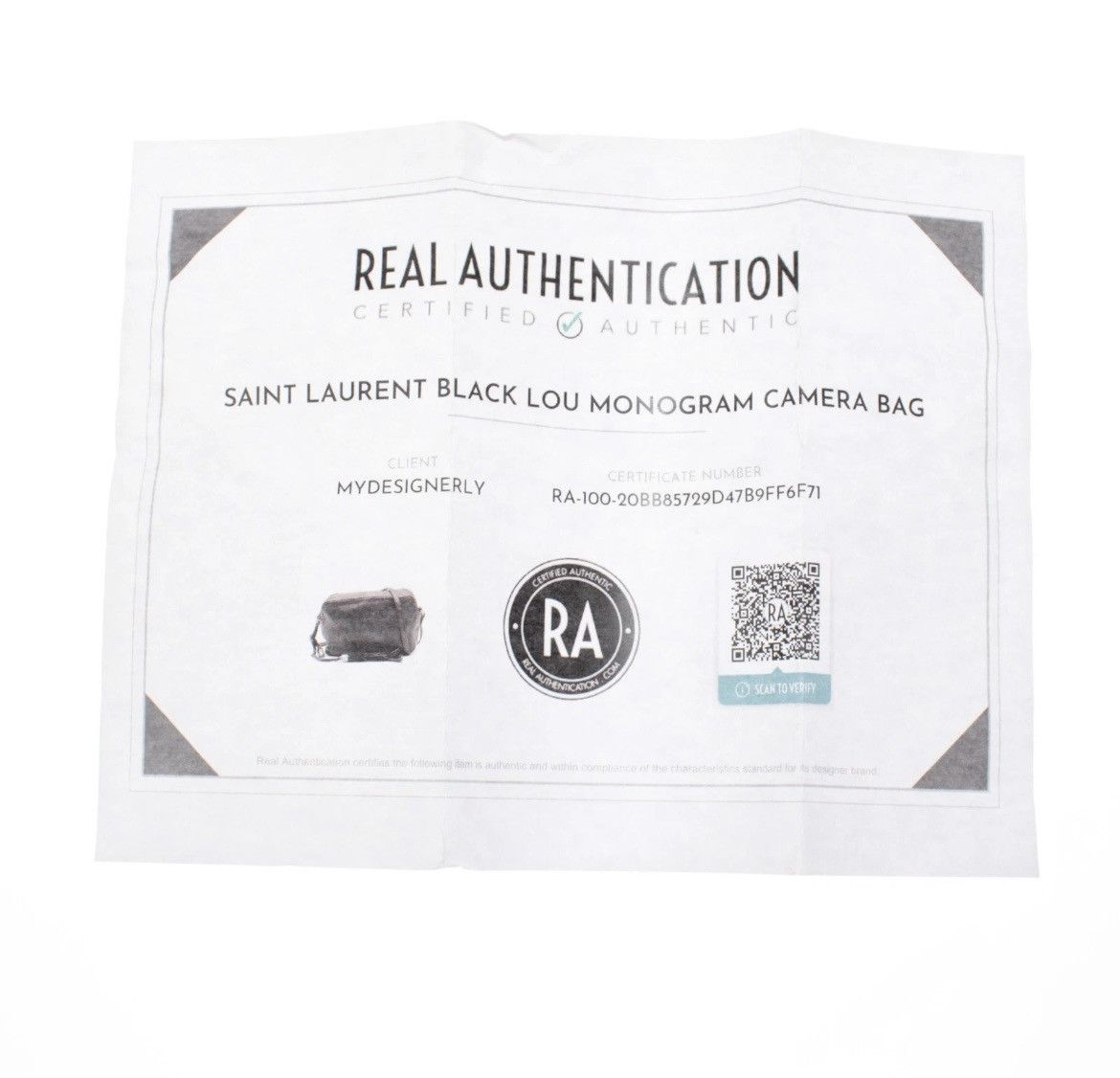 Other Saint Laurent YSL Small Lou Crossbody Bag Black Leather Size ONE SIZE - 11 Thumbnail