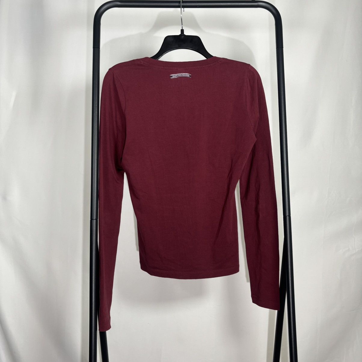Jean Paul Gaultier Jean Paul Gaultier 2000s Corset Longsleeve Top Burgundy Size S / US 4 / IT 40 - 2 Thumbnail