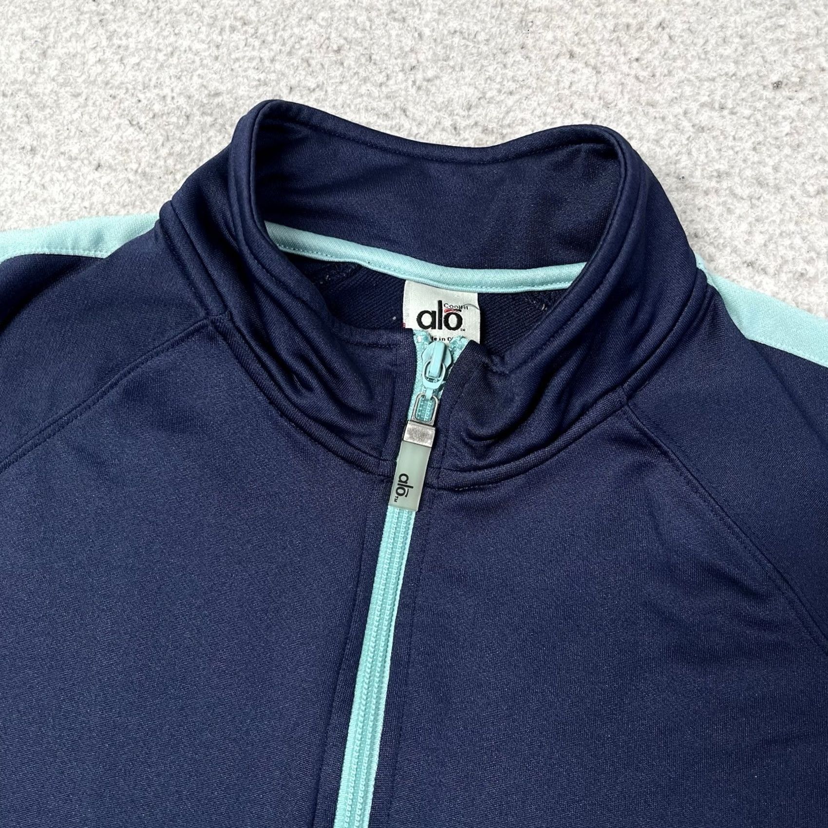 Alo Alo Jacket Womens M Blue Full Zip Athletic Activewear Running Yoga Pockets Size M / US 6-8 / IT 42-44 - 3 Thumbnail