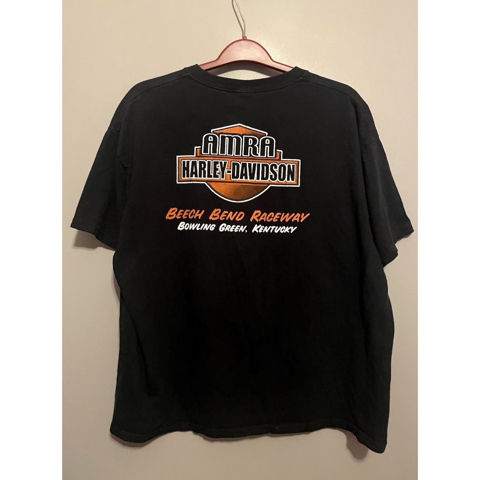 Harley Davidson Harley-Davidson T-Shirt 2XL Black Crew Neck Short Sleeve Logo Vintage Biker Retro American 2000s Size US XXL / EU 58 / 5 - 5 Thumbnail