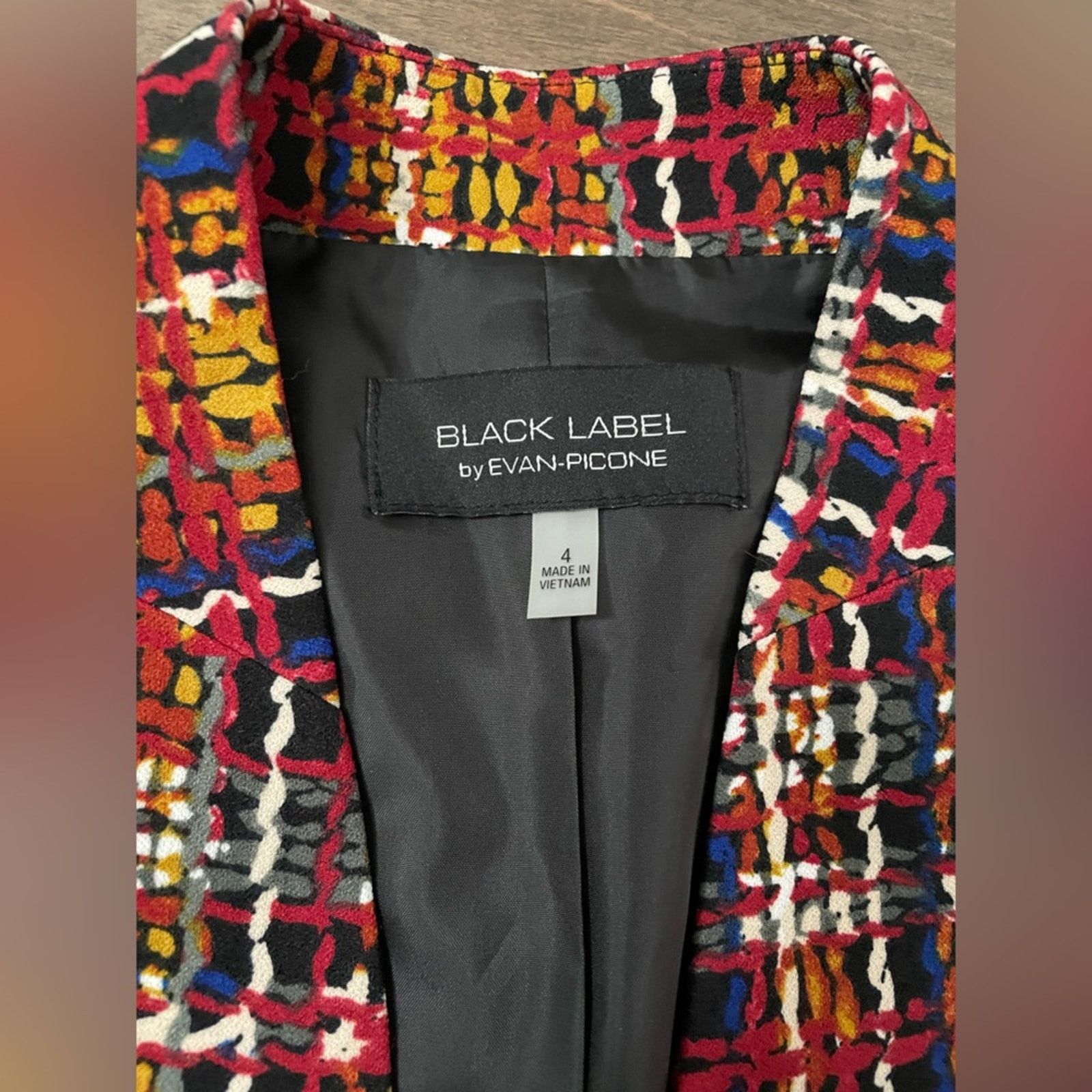 Evan Picone Black Label Evan-Picone Multicolor Plaid Jacket - size 4 Size S / US 4 / IT 40 - 8 Thumbnail