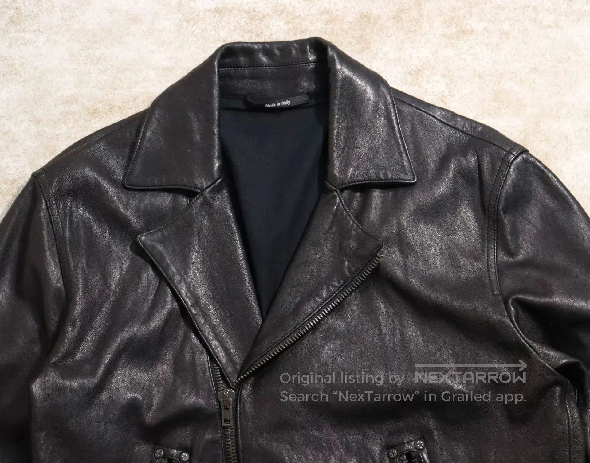 Maison Margiela maison margiela leather motorcycle jacket size l/xl. Size US XL / EU 56 / 4 - 5 Thumbnail