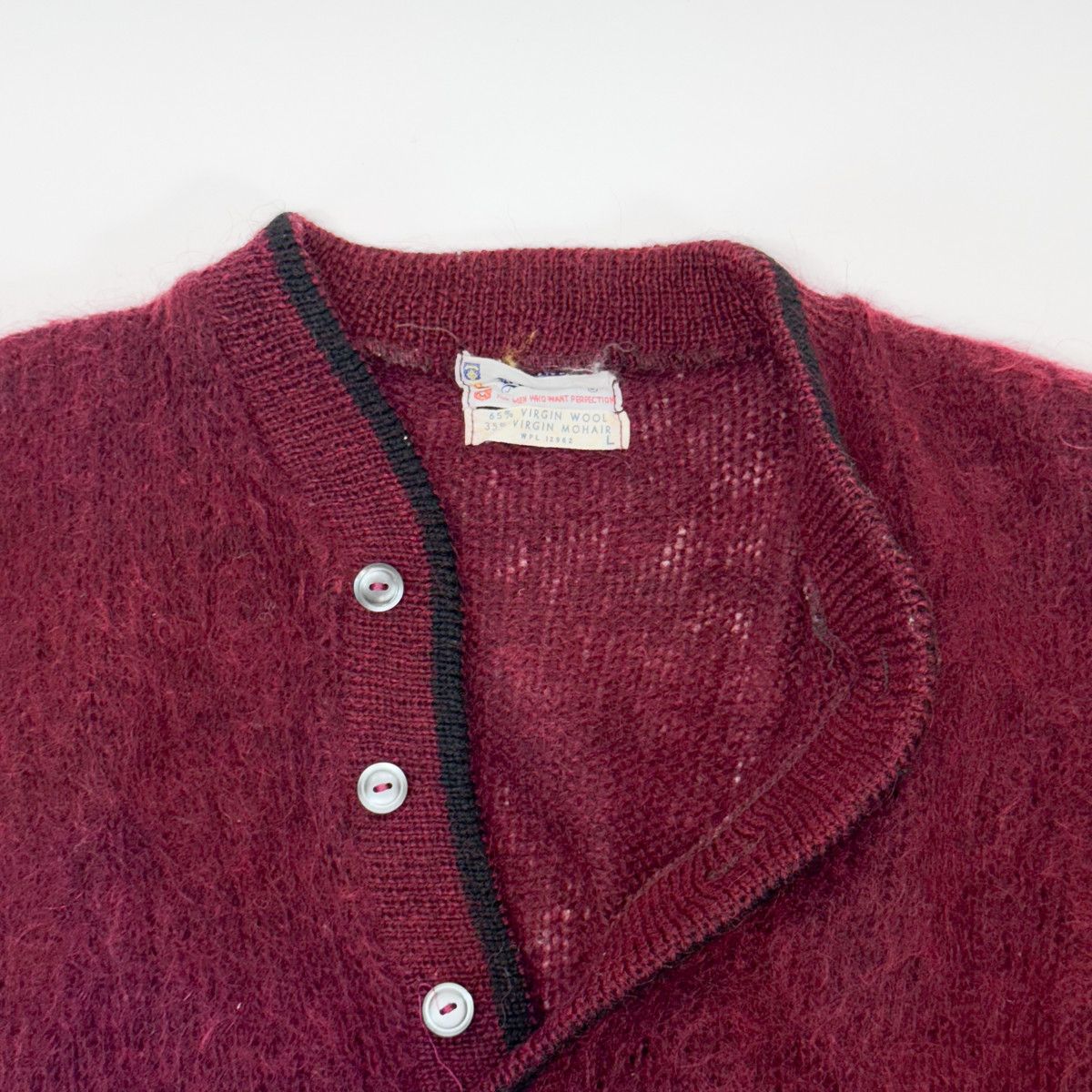 Vintage 60s DARWIN MOHAIR KNIT SIZE L Size US L / EU 52-54 / 3 - 3 Thumbnail