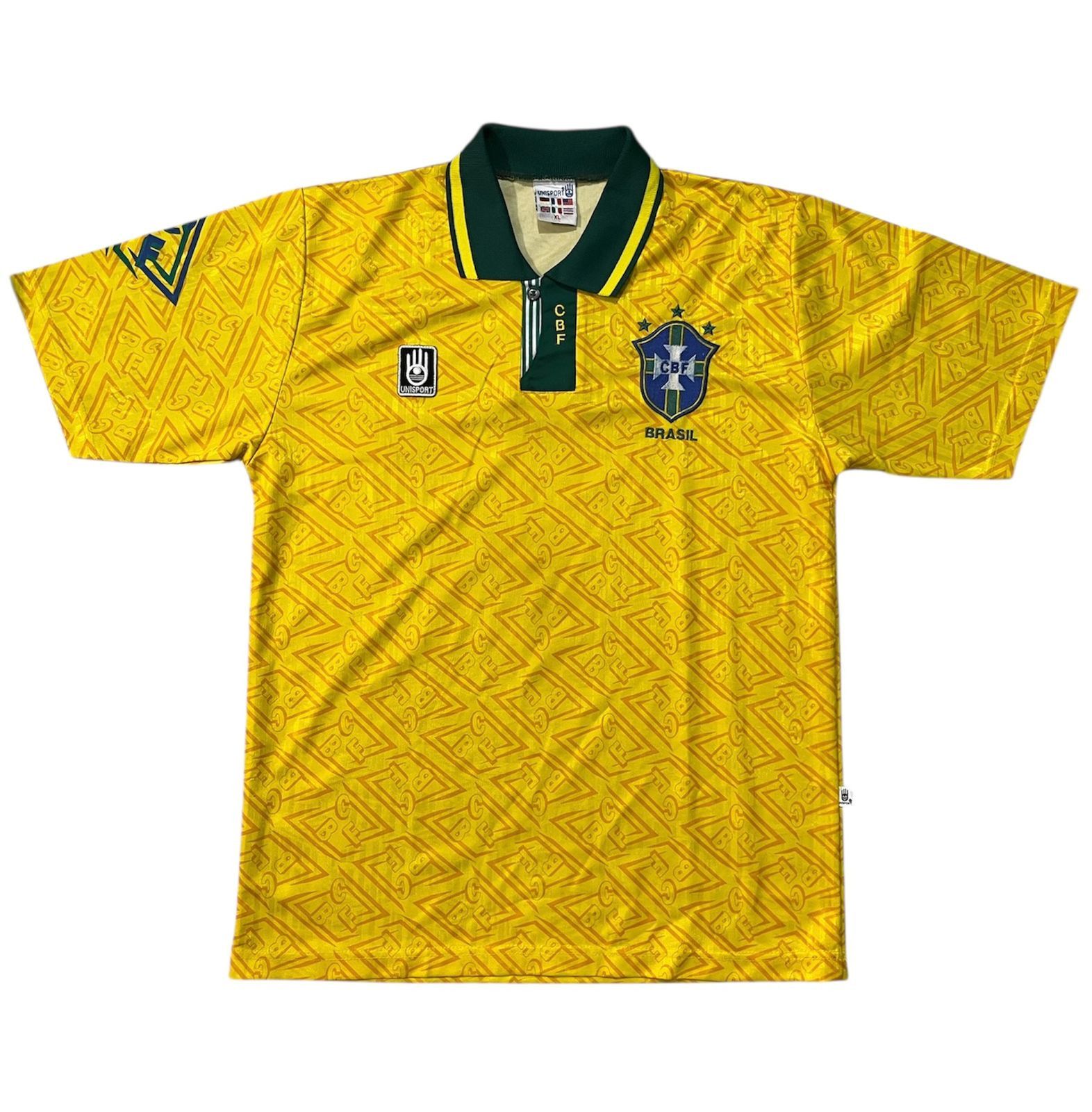 Vintage Vintage Uhisport Brazil 1994 Football Jersey Size US L / EU 52-54 / 3 - 1 Thumbnail