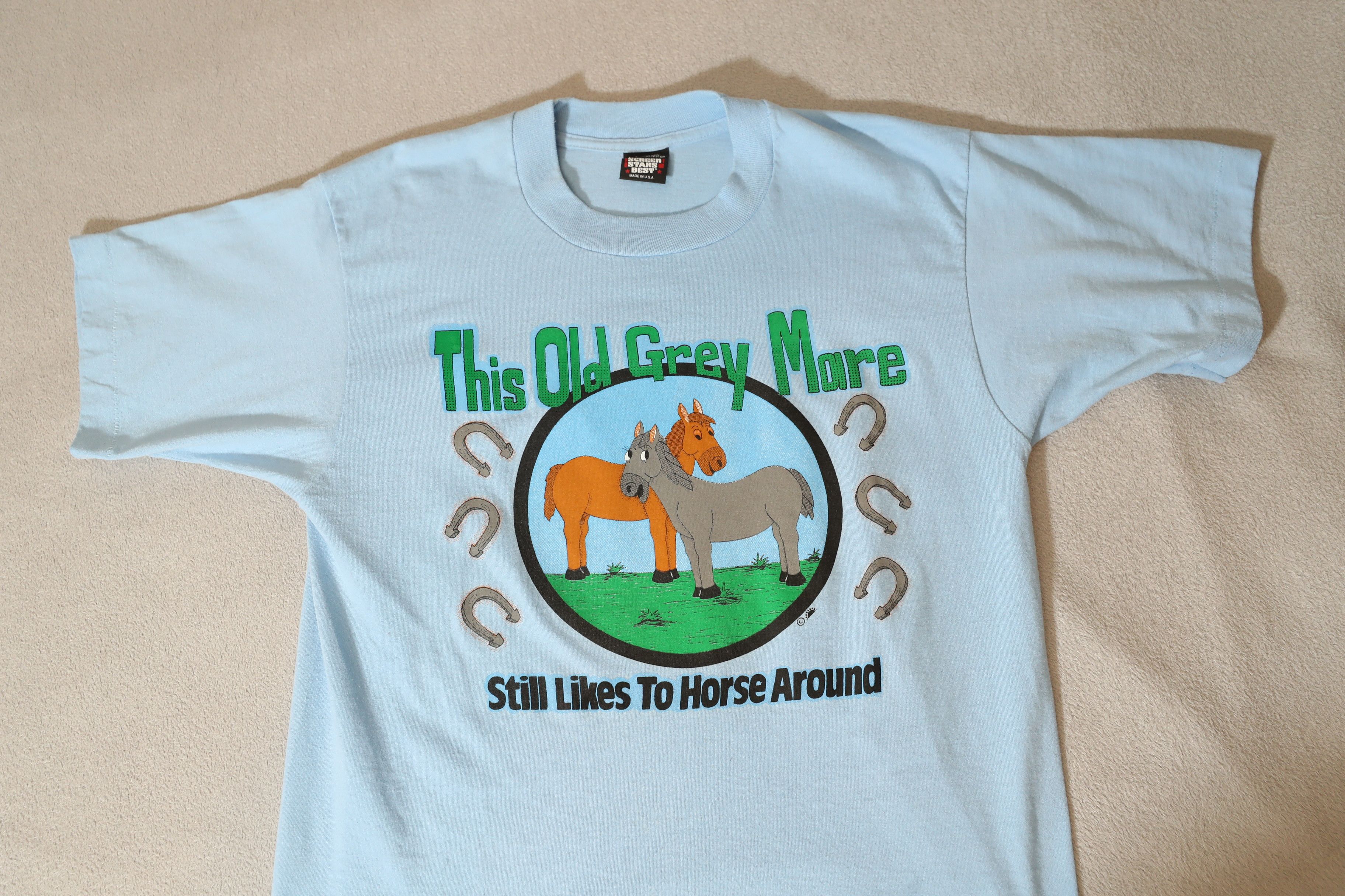 Vintage This Old Mare Vintage Single Stitch Tee (L) Size US L / EU 52-54 / 3 - 3 Thumbnail