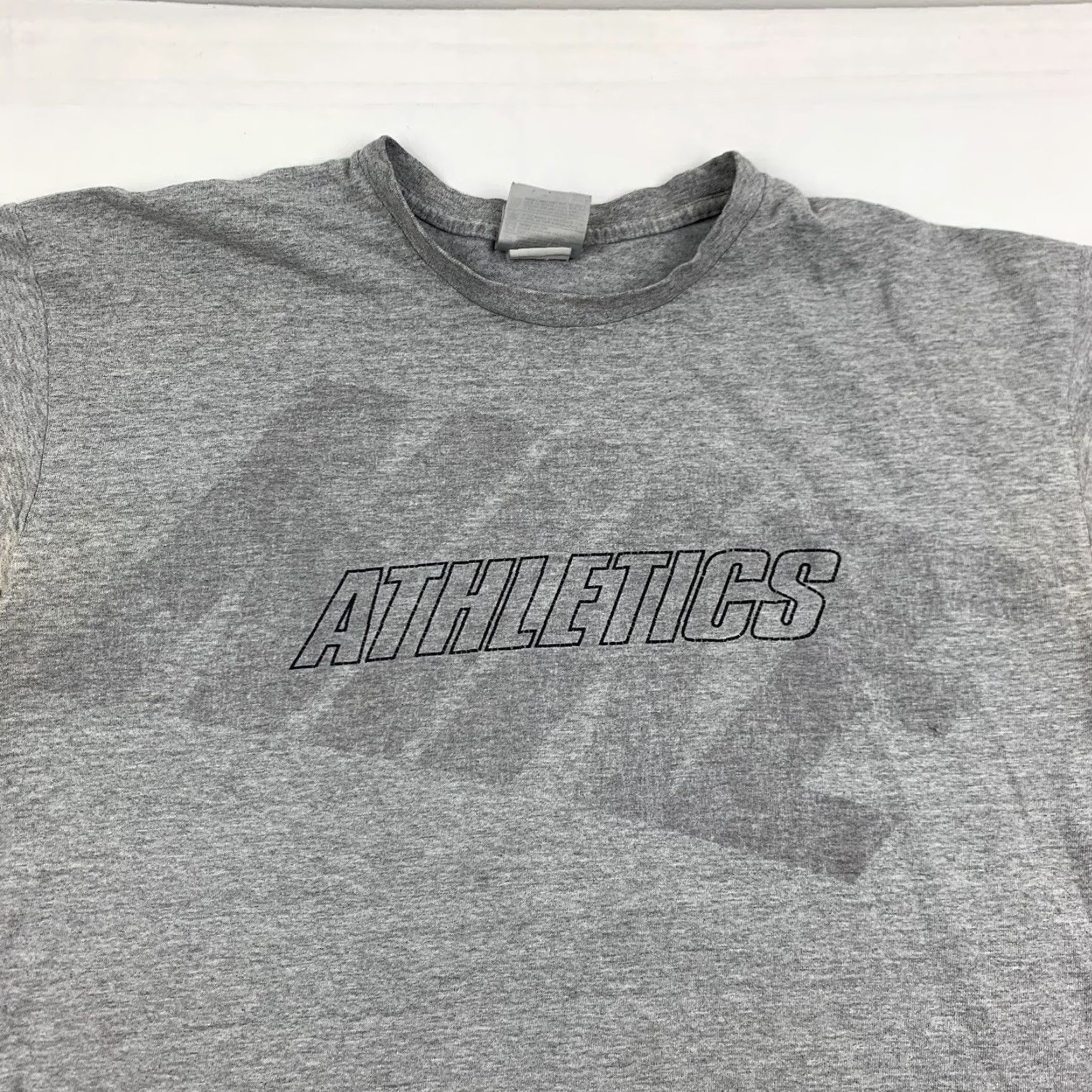 Nike VINTAGE Nike Athletics Long Sleeve Shirt Adult Large Gray Sports 90s Nike Mens Size US L / EU 52-54 / 3 - 5 Thumbnail
