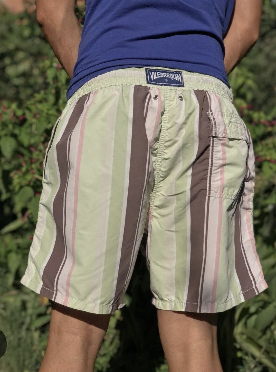 Vilebrequin Floral Stripe Swim Trunk Size US 38 / EU 54 - 2 Thumbnail