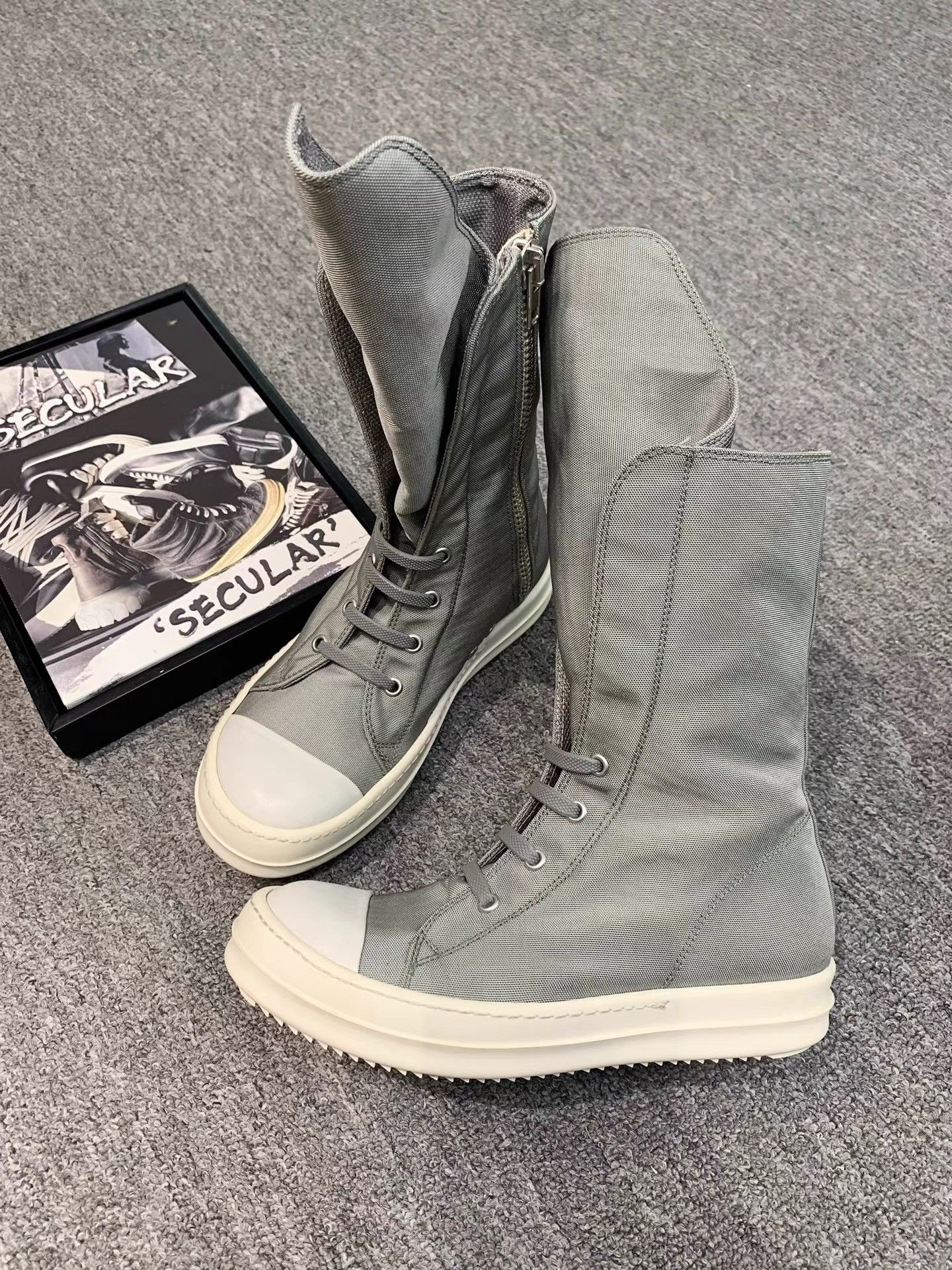 Rick Owens Rick Owens Mega Tongue Boots K34 Size US 6 / IT 36 - 1 Thumbnail