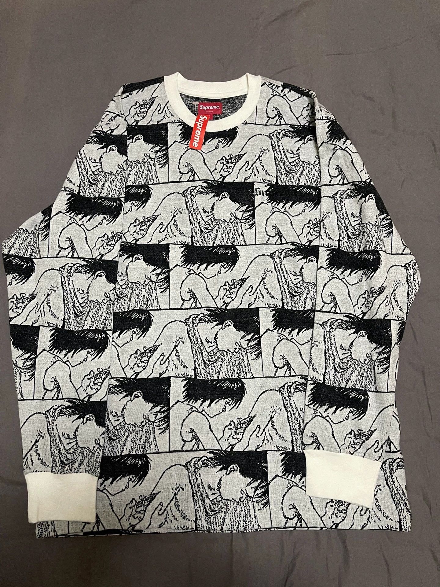 Supreme Supreme Akira Syringe Jacquard L/S Sweater White M/L w/Tags Size US M / EU 48-50 / 2 - 1 Thumbnail