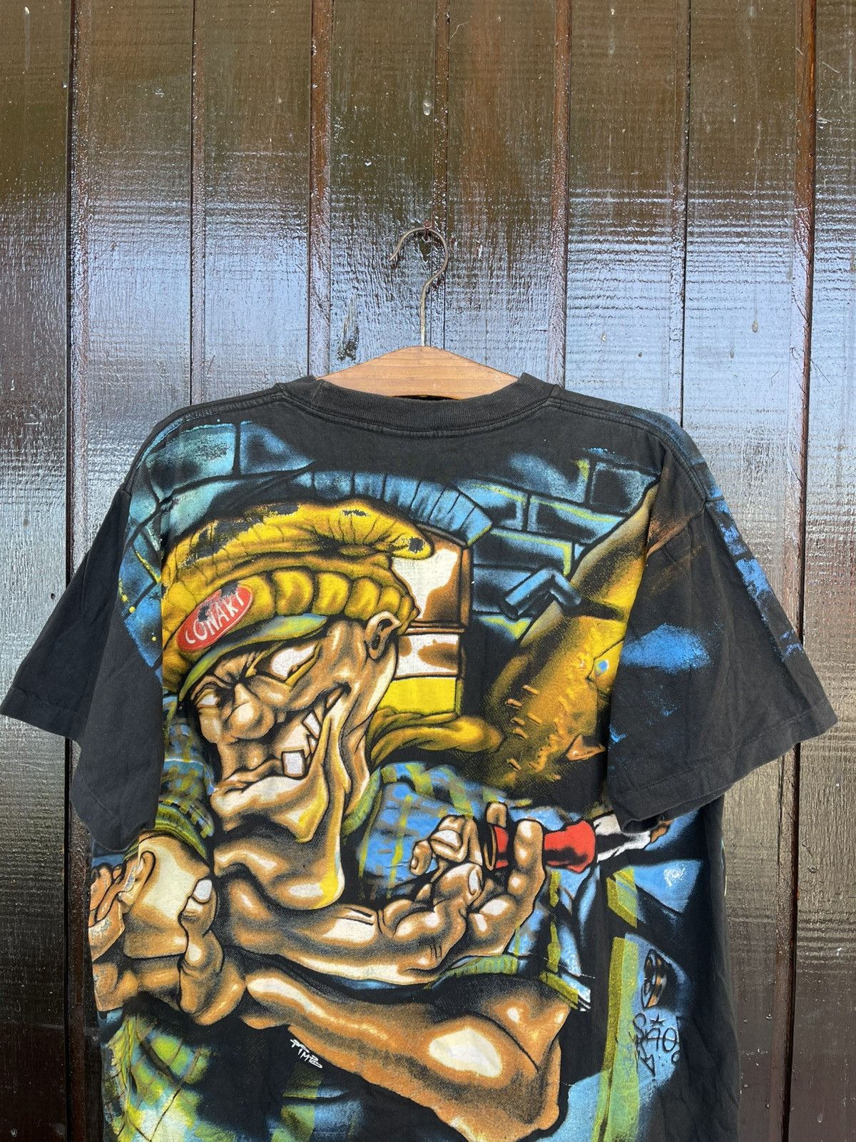 Vintage Vintage 90s CONART Kray One Graffitti AOP Bootleg Size US M / EU 48-50 / 2 - 8 Thumbnail