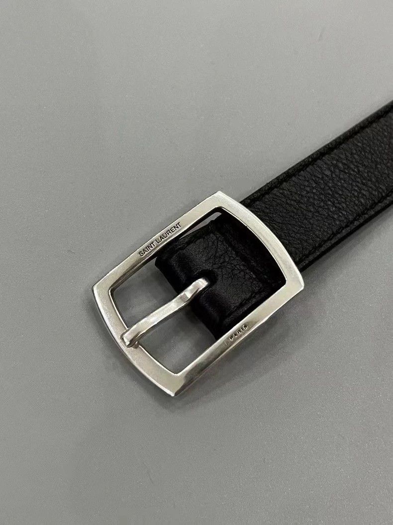 Saint Laurent Paris Saint laurent paris Silver button belt 2506-Nextarrow Size ONE SIZE - 2 Thumbnail