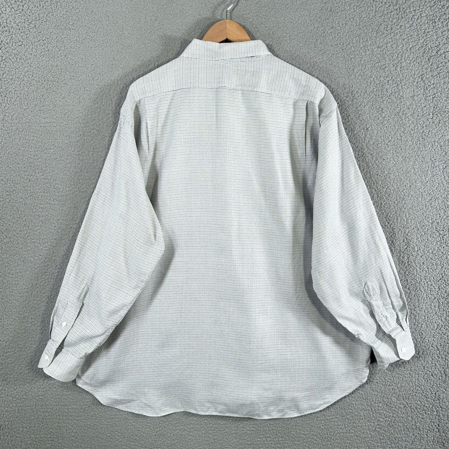 Vintage Vintage Gitman Bros Shirt Mens 18.5 34/35 White Grid 90s Boxy Fit Check Big Tall Size US XXL / EU 58 / 5 - 3 Thumbnail