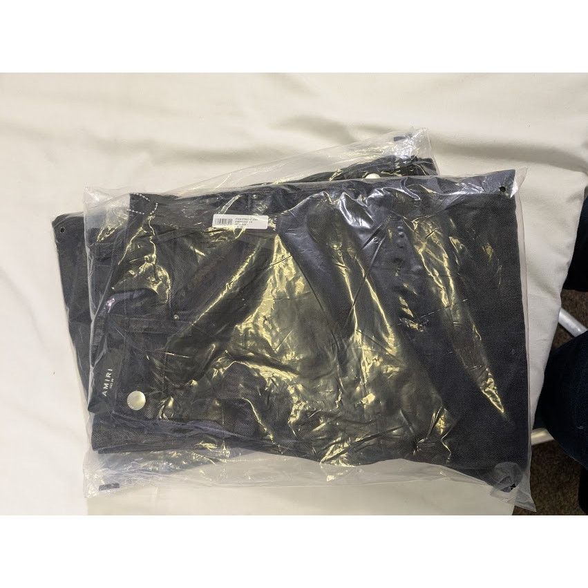 Amiri o1rshd1 Q:2 / Stack Straight Jeans in Faded Black Size US 29 - 21 Thumbnail