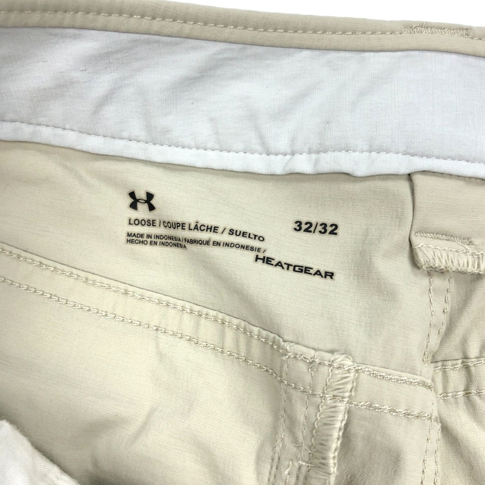 Under Armour Under Armour Cargo Pants Mens 32x32 Beige Flat Front Regular Fit Pants Size US 32 / EU 48 - 7 Thumbnail