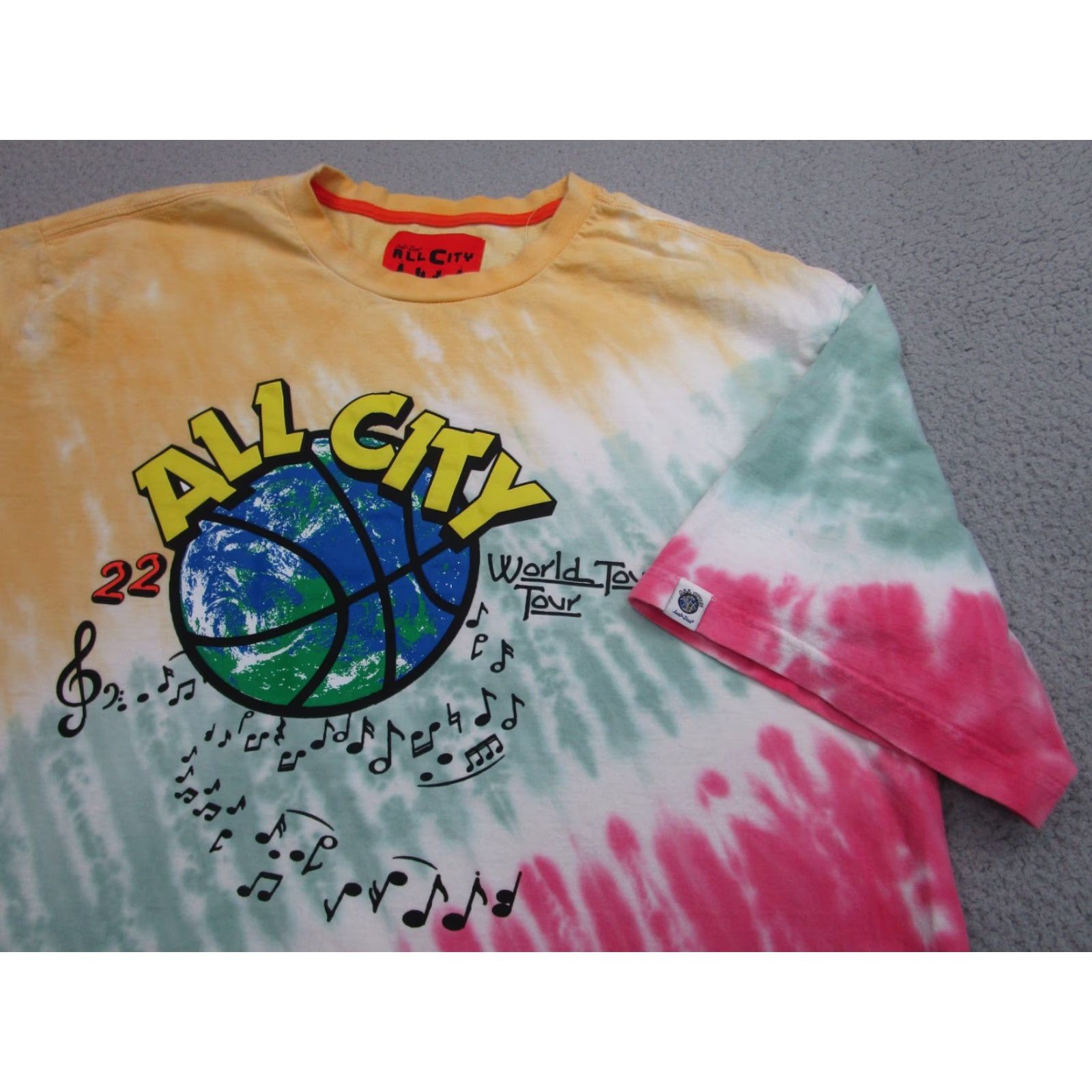 Just Don Just Don Shirt Mens 2XL Tie Dye All-City Basketball World Tour Boho Hippie Baggy Shirt Size US XXL / EU 58 / 5 - 2 Thumbnail