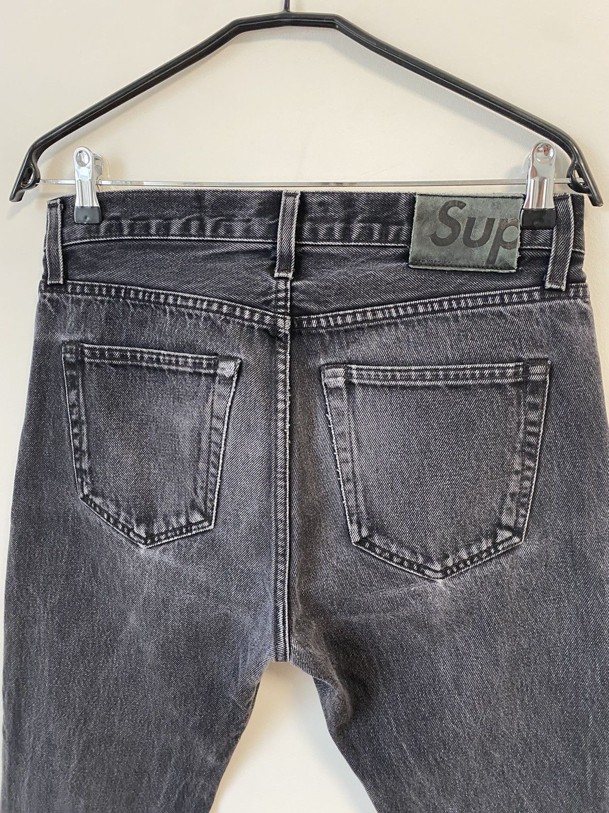Supreme Supreme Dark Grey Cotton Slim Jeans Size:30 Size US 30 / EU 46 - 7 Thumbnail