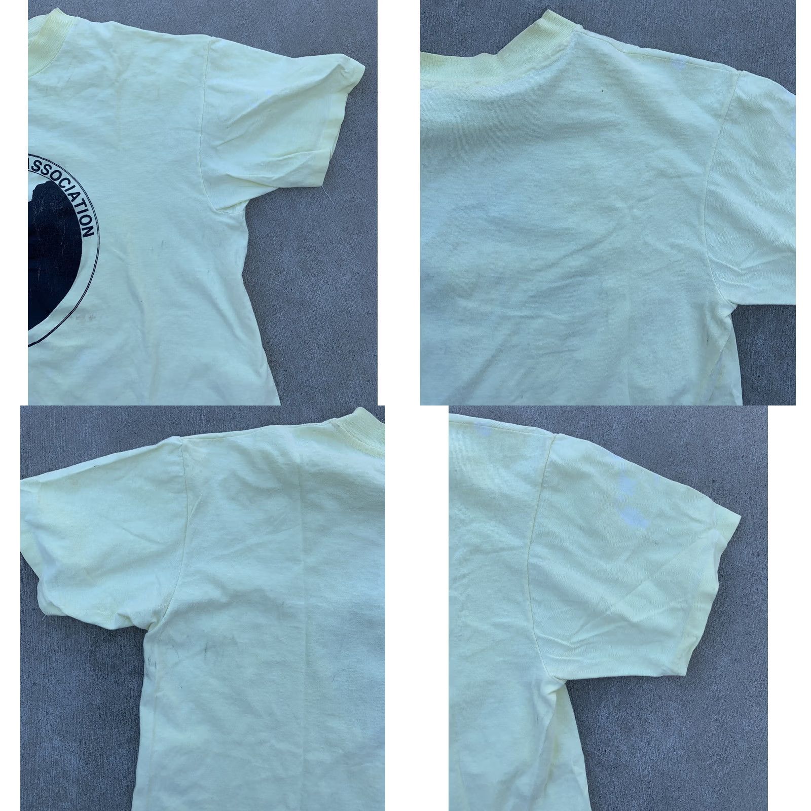 Hanes VINTAGE Maui Cliff Divers Association T Shirt Graphic Tee Single Stitch Size L Mens Yellow 100% Cotton Hanes Beefy-T Hawaii Nature 80s 90s Size US L / EU 52-54 / 3 - 10 Thumbnail