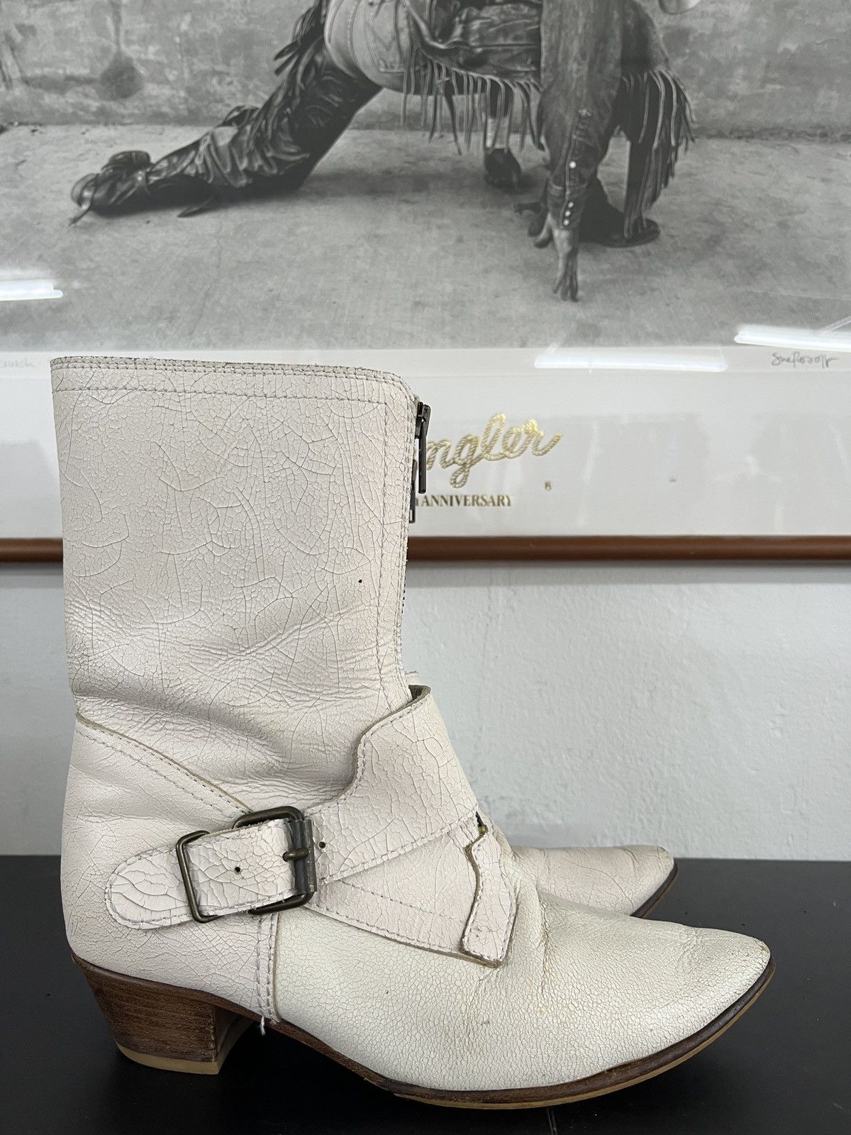 KMRii Issey Miyake Artisanal Margiela Style Leather Boots Size US 8.5 / IT 38.5 - 3 Thumbnail