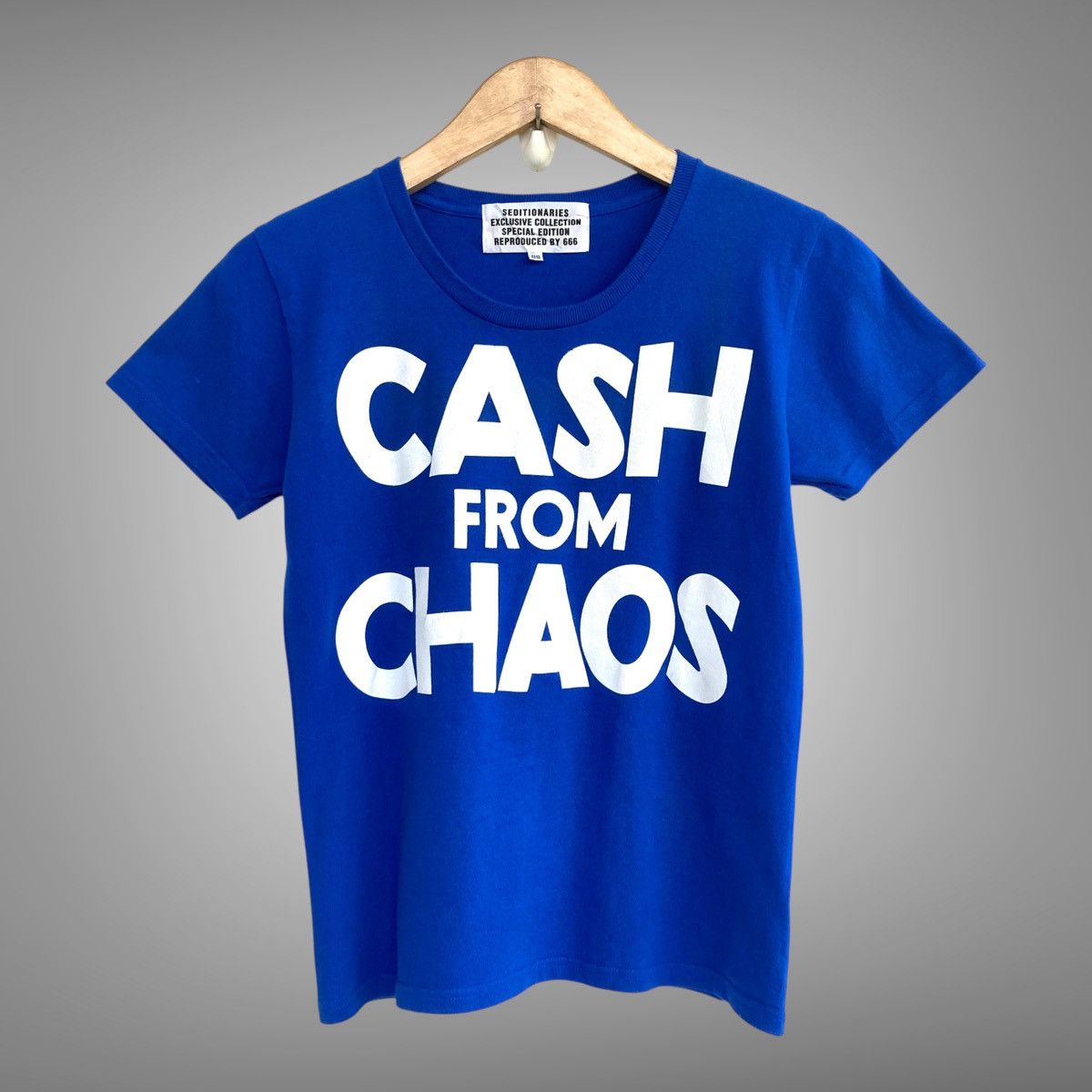 Japanese Brand × Seditionaries 📢SENDOFFER📢Vintage Seditionaries Cash From Chaos Tee Size US XS / EU 42 / 0 - 1 Thumbnail