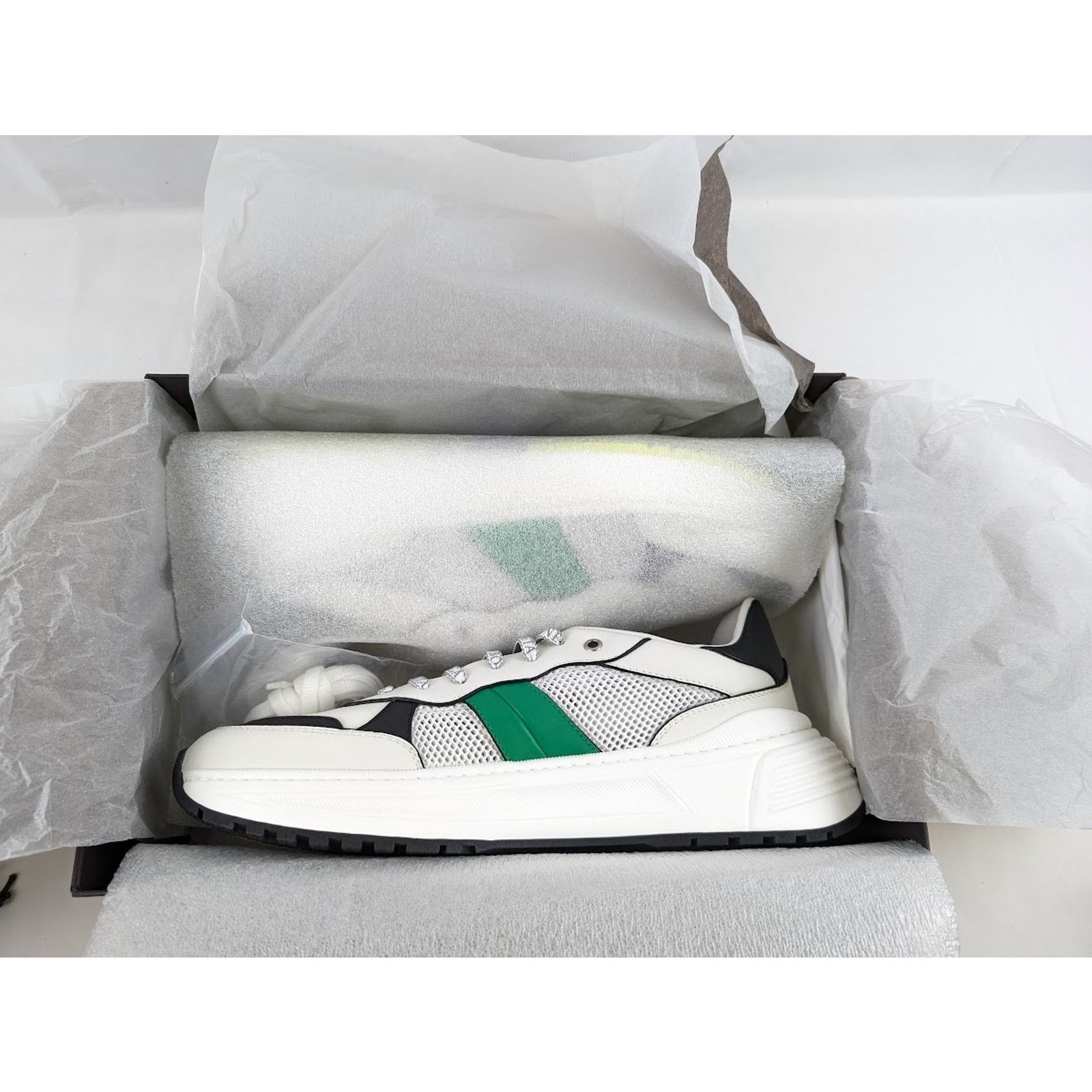 Bottega Veneta o1rshd1 Mens Speedster Leather Sneakers in Multicolor Size US 12.5 / EU 45-46 - 22 Thumbnail