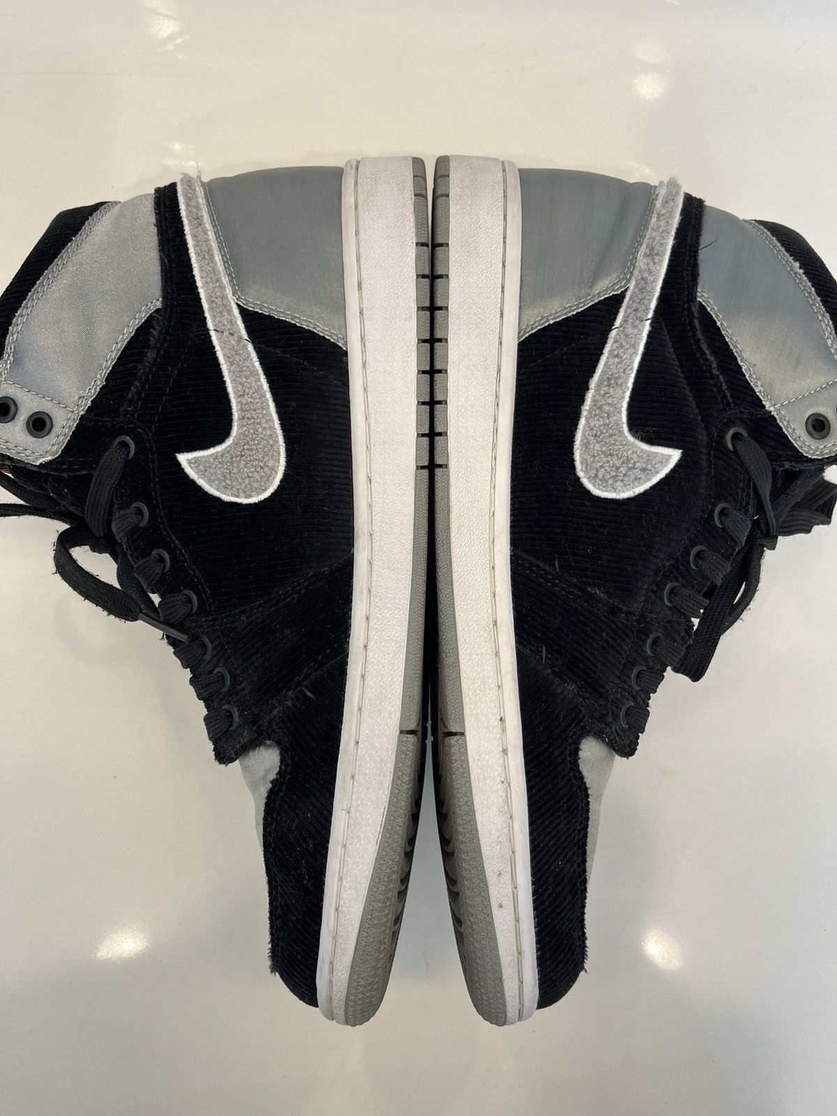 Jordan Brand Aleali May x Air Jordan 1 Retro High OG Satin Shadow Size US 12 / EU 45 - 3 Thumbnail