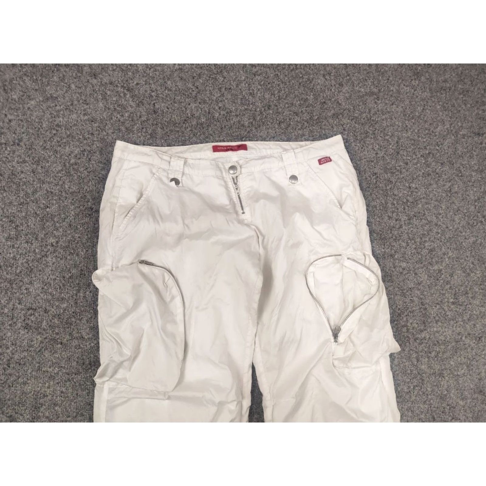 Miss Sixty VINTAGE Miss Sixty White Parachute Cargo Pants Size 30" / US 8 / IT 44 - 6 Thumbnail