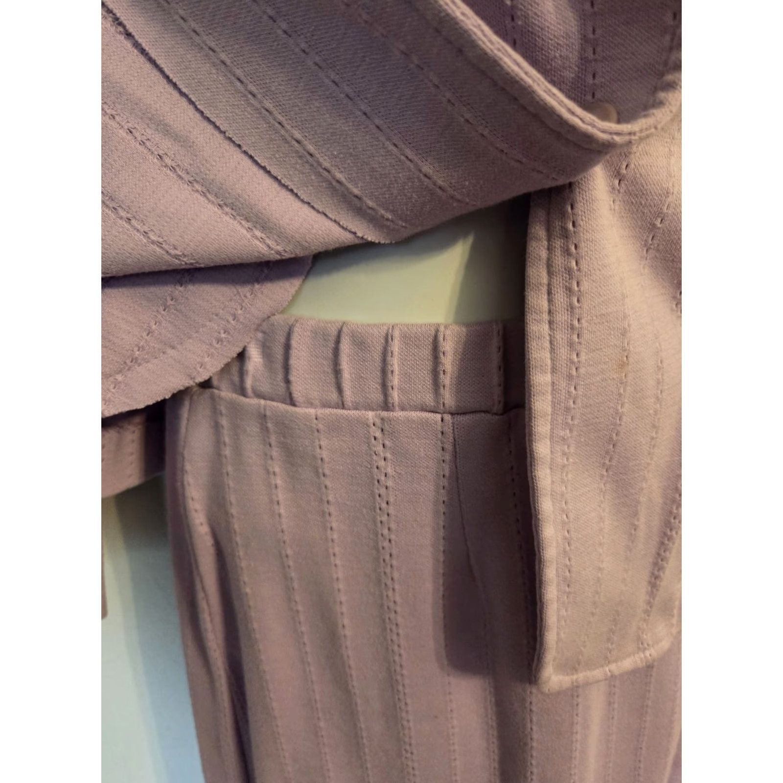 GRAFF VINTAGE Graff Californiawear Resort Wear Set Pant Suit Jacket Skirt Pants S Lilac Purple 1980s Women Men? Size 28" / US 6 / IT 42 - 5 Thumbnail