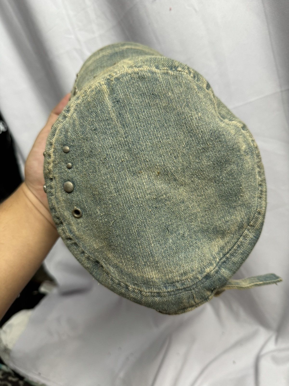 If Six Was Nine × Japanese Brand × Le Grande Bleu (L.G.B.) Cadet Hats Studded Denim ifsix Lgb style Size ONE SIZE - 7 Thumbnail