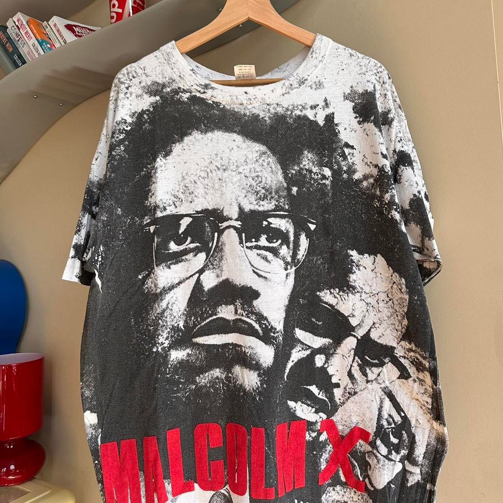 Rap Tees × Vintage Vintage Malcolm X AOP Shirt Size US XL / EU 56 / 4 - 2 Thumbnail
