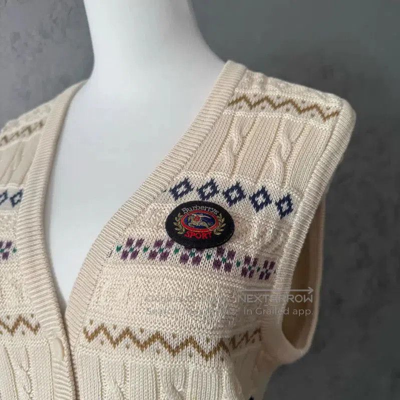 Burberry Burberry Colorful Knit Cardigan for Women. Size L / US 10 / IT 46 - 5 Thumbnail