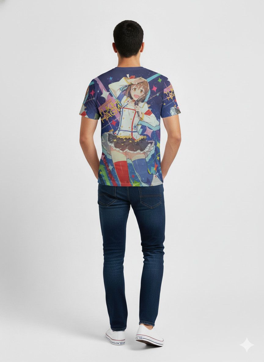 Anime Rare Yukiko Hagiwara Full Print THE IDOLM@STER anime shirt Size US XL / EU 56 / 4 - 1 Thumbnail