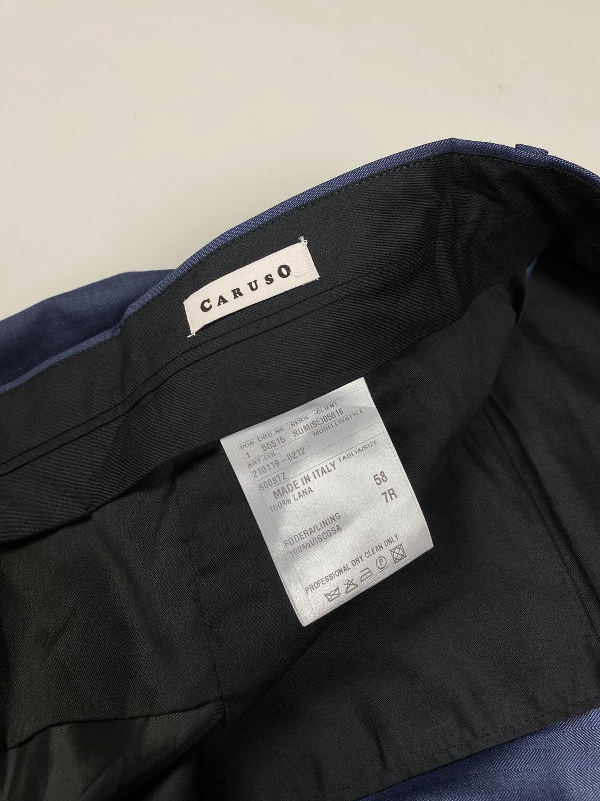 Caruso Caruso men’s wool dress pants trousers size 58 Size 48R - 16 Thumbnail