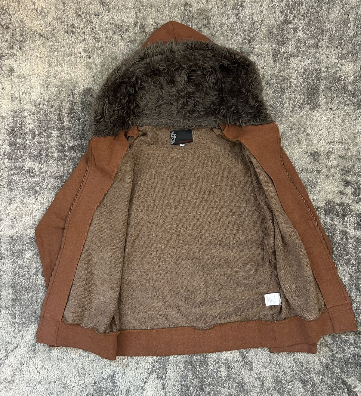 Japanese Brand 291925 Homme Fur Lined Zip-Up Hoodie Size US M / EU 48-50 / 2 - 7 Thumbnail