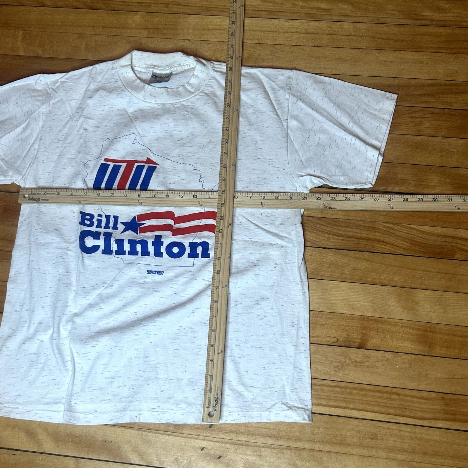 Vintage Vintage 90s Political Bill Clinton T-Shirt Large Size US L / EU 52-54 / 3 - 3 Thumbnail