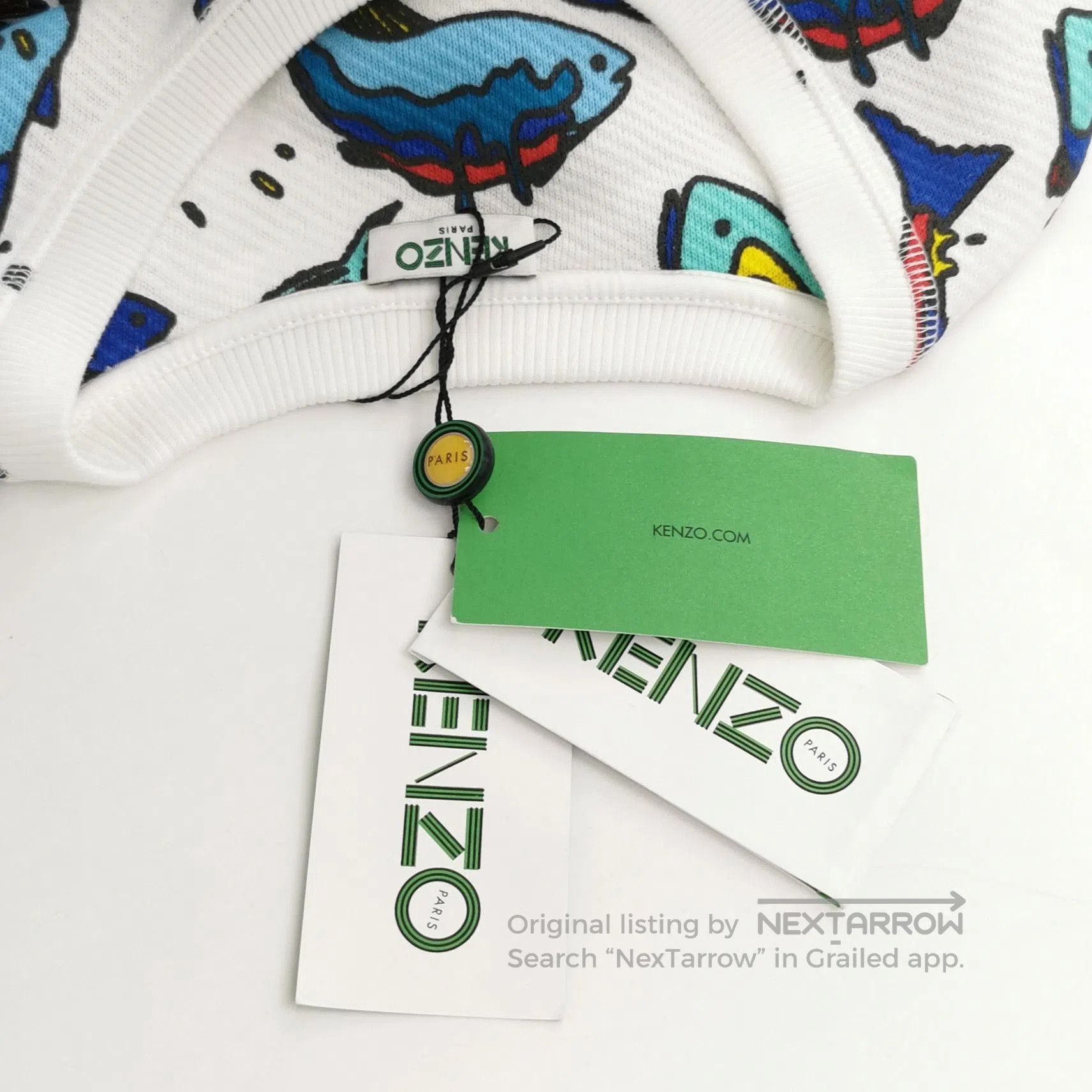 Kenzo Kenzo XL Cotton Printed Crewneck Sweatshirt. Size US XL / EU 56 / 4 - 2 Thumbnail