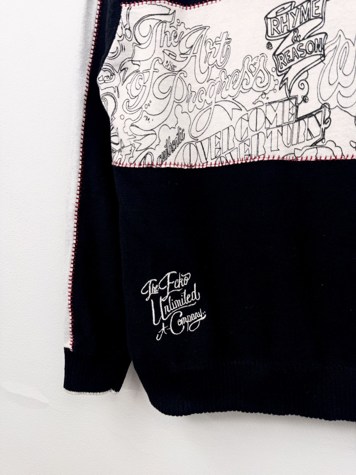 Ecko Unltd. Ecko Unltd Men Black Knit Sweater With Crew Neck Size M Size US M / EU 48-50 / 2 - 10 Thumbnail
