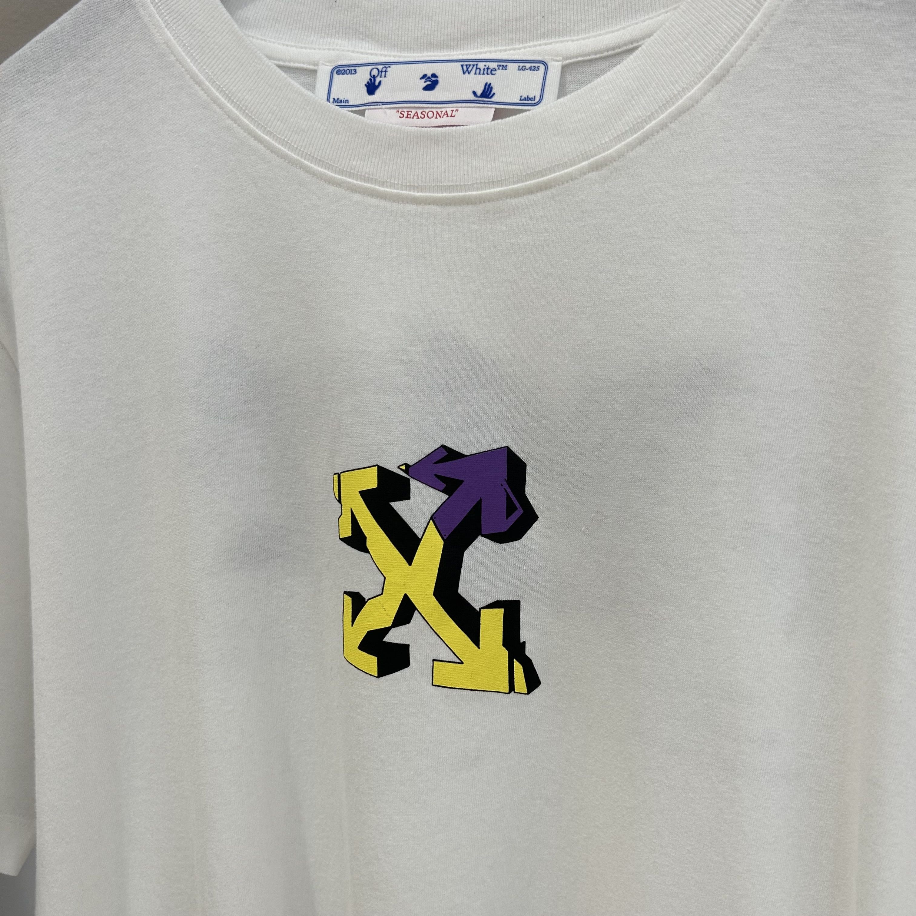 Off-White Off-White Wizard Graffiti Tee Size US XL / EU 56 / 4 - 2 Thumbnail