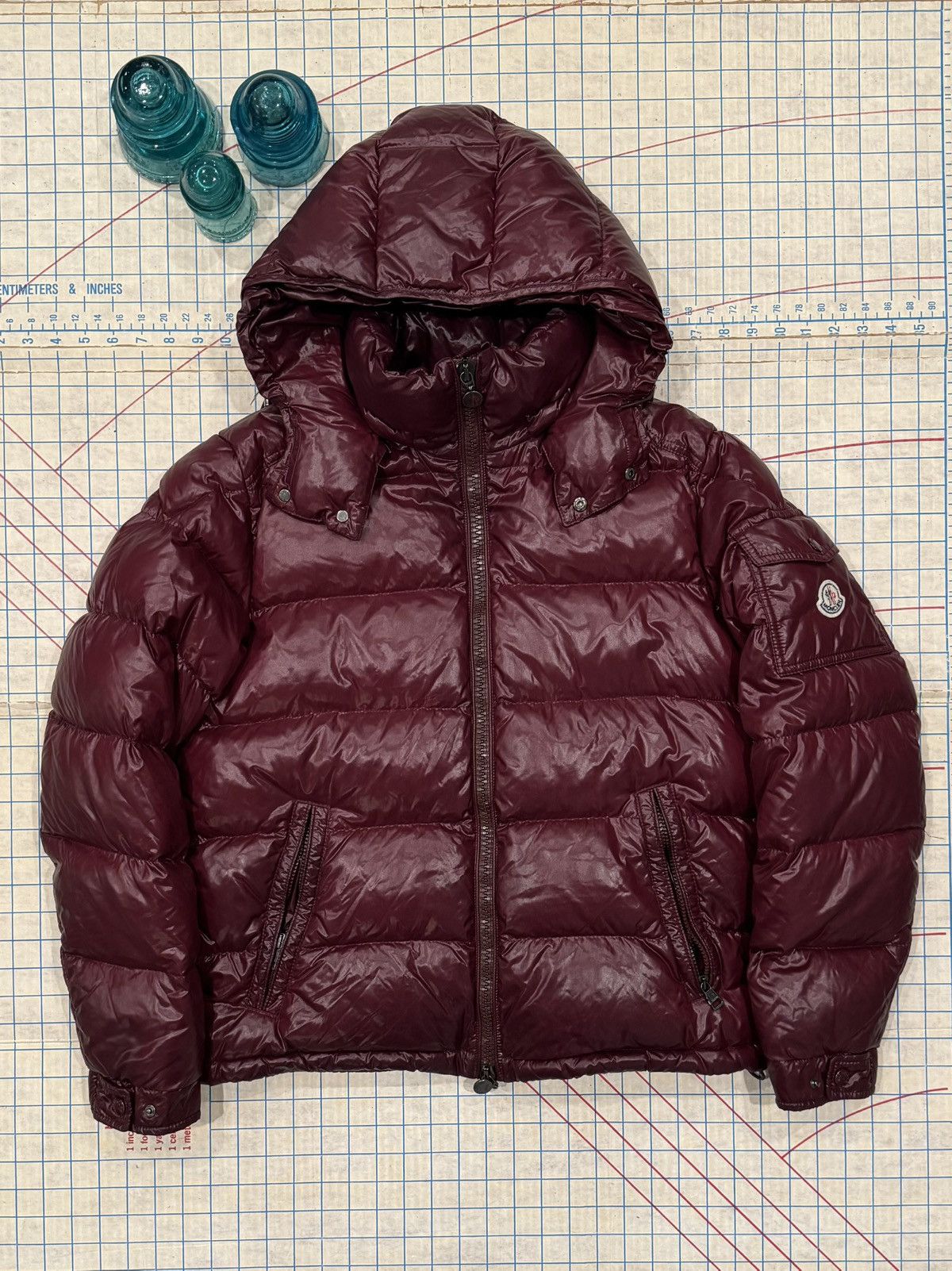 Moncler Moncler Maya Giubbotto Jacket Dark Red Size 2 Fits Medium Size US M / EU 48-50 / 2 - 1 Thumbnail