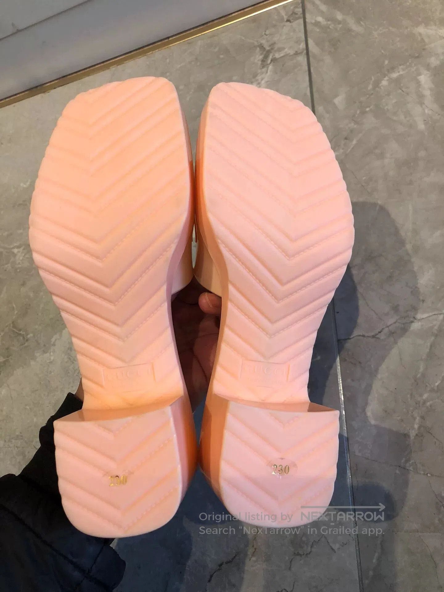 Japanese Brand Gucci Pink Slippers. Size US 5 / IT 35 - 4 Thumbnail