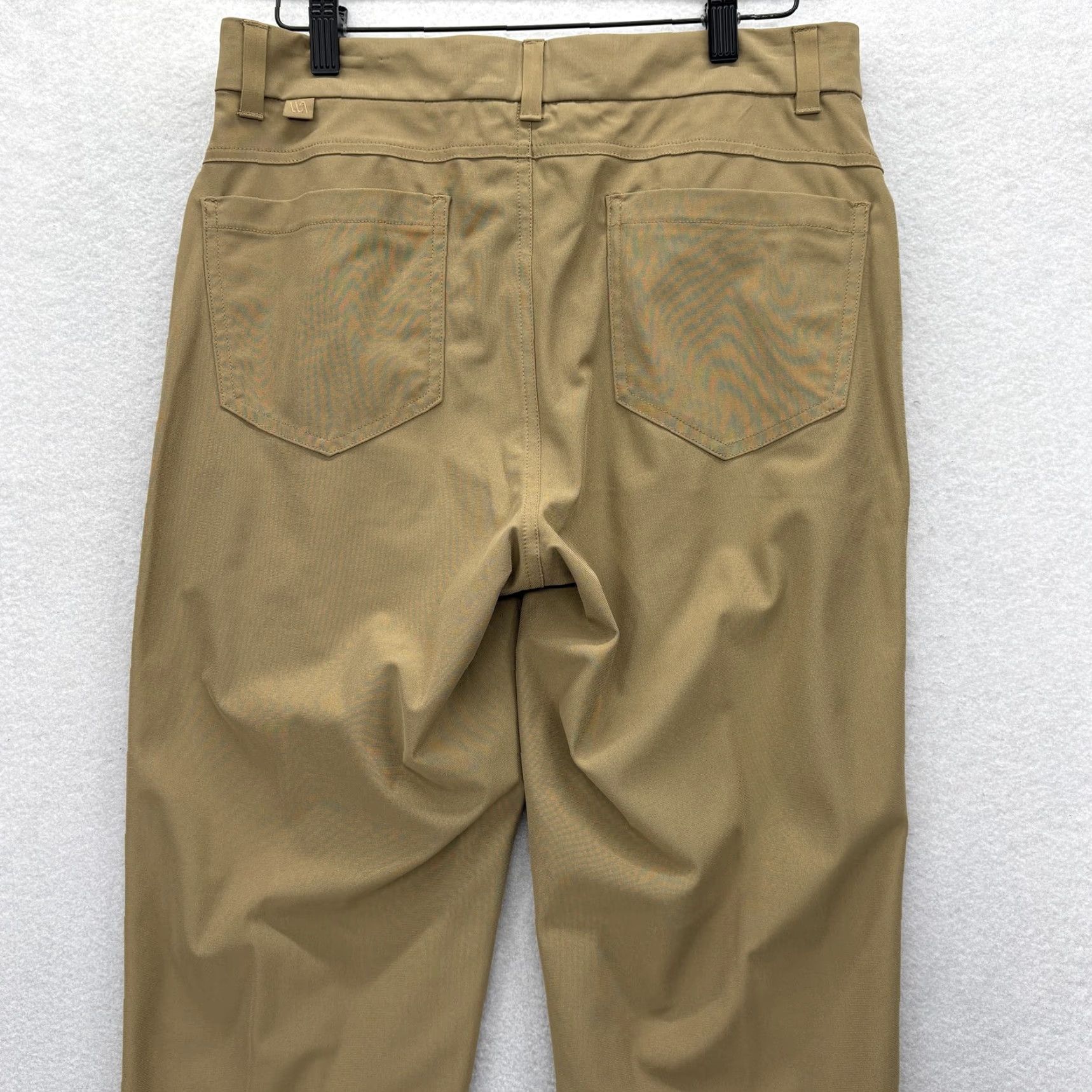 Vintage VRST Khakis Pants Mens 30x32 Be ige Stretch Slim Taper 30x30 Pockets Golf Regular Straight Solid 30 Inseam 30 In Spring Summer Fall Mens Size US 30 / EU 46 - 3 Thumbnail