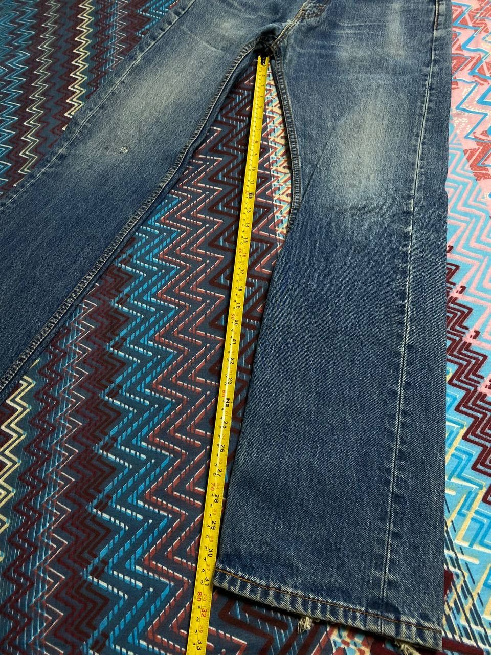 Levi's Crazy vintage y2k Levi’s 505 faded washed denim jeans skater Size US 32 / EU 48 - 18 Thumbnail