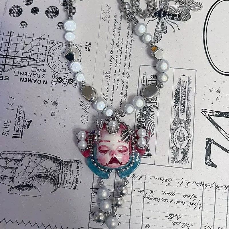 Japanese Brand × Vintage Retro punk necklace Size ONE SIZE - 2 Thumbnail