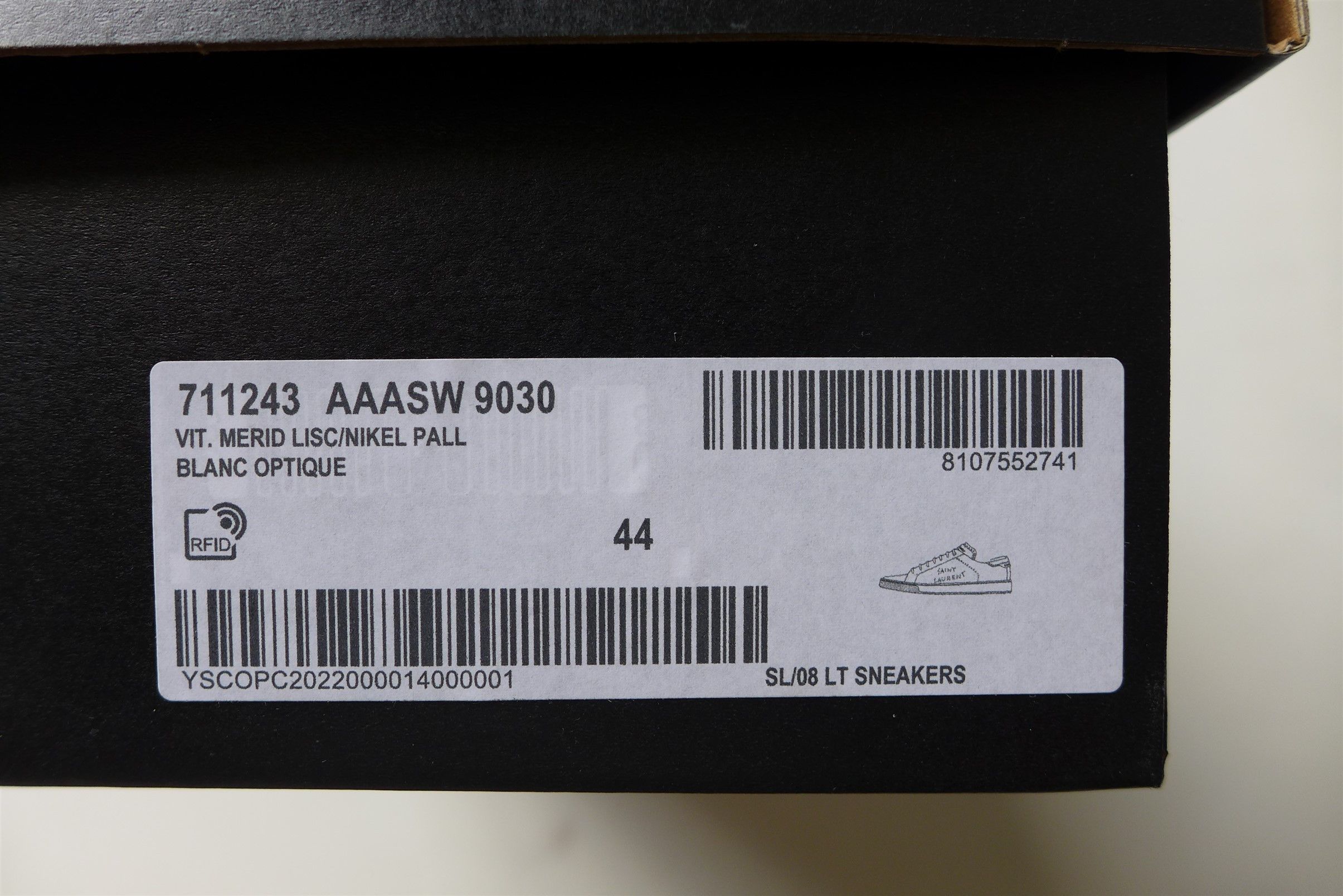 Saint Laurent Paris Saint Laurent SL/08 Sneakers - Studded White Calf Leather Size US 11 / EU 44 - 18 Thumbnail