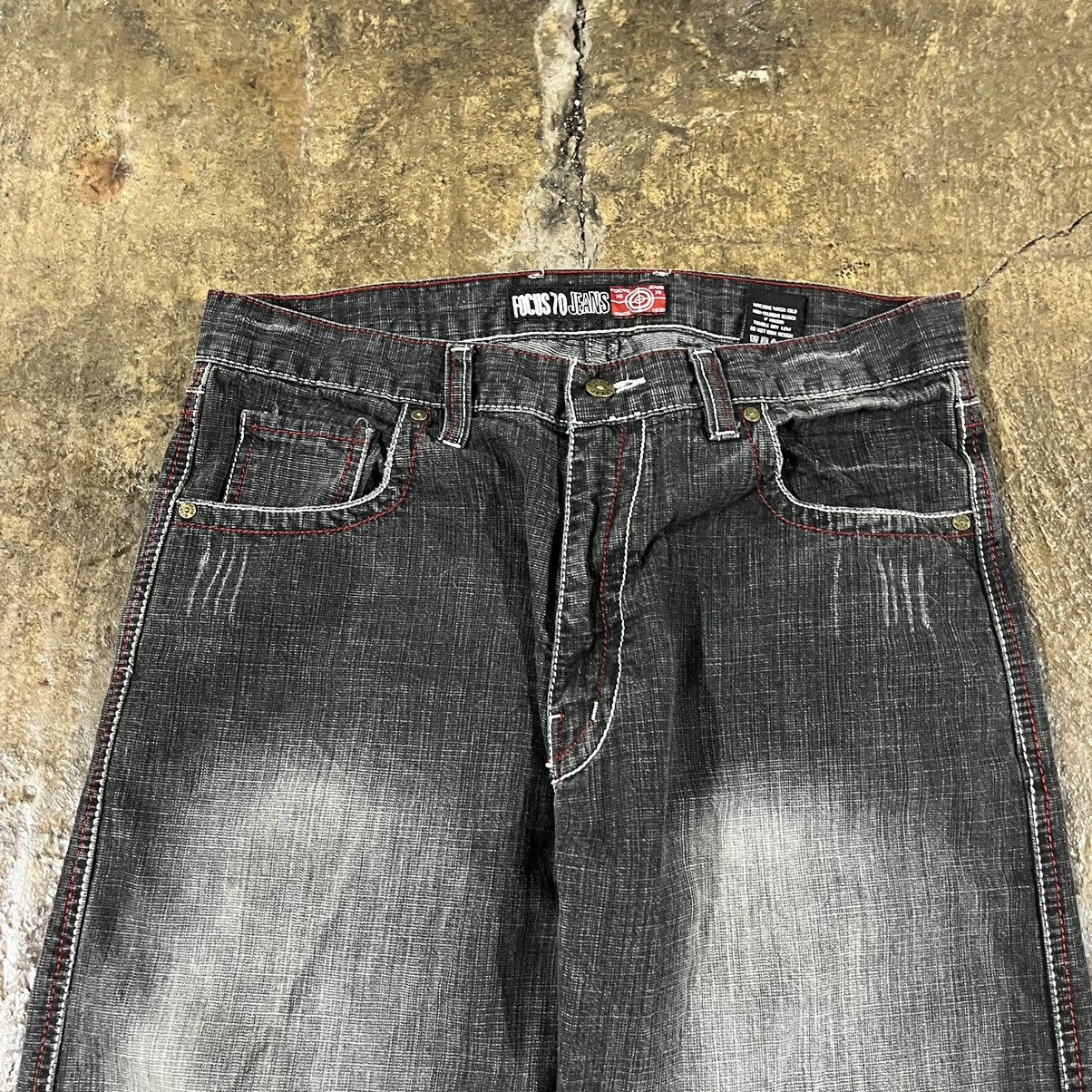 Affliction × JNCO × Vintage Crazy Vintage Y2K Baggy Jeans Embroidered Skater JNCO Style Size US 36 / EU 52 - 8 Thumbnail