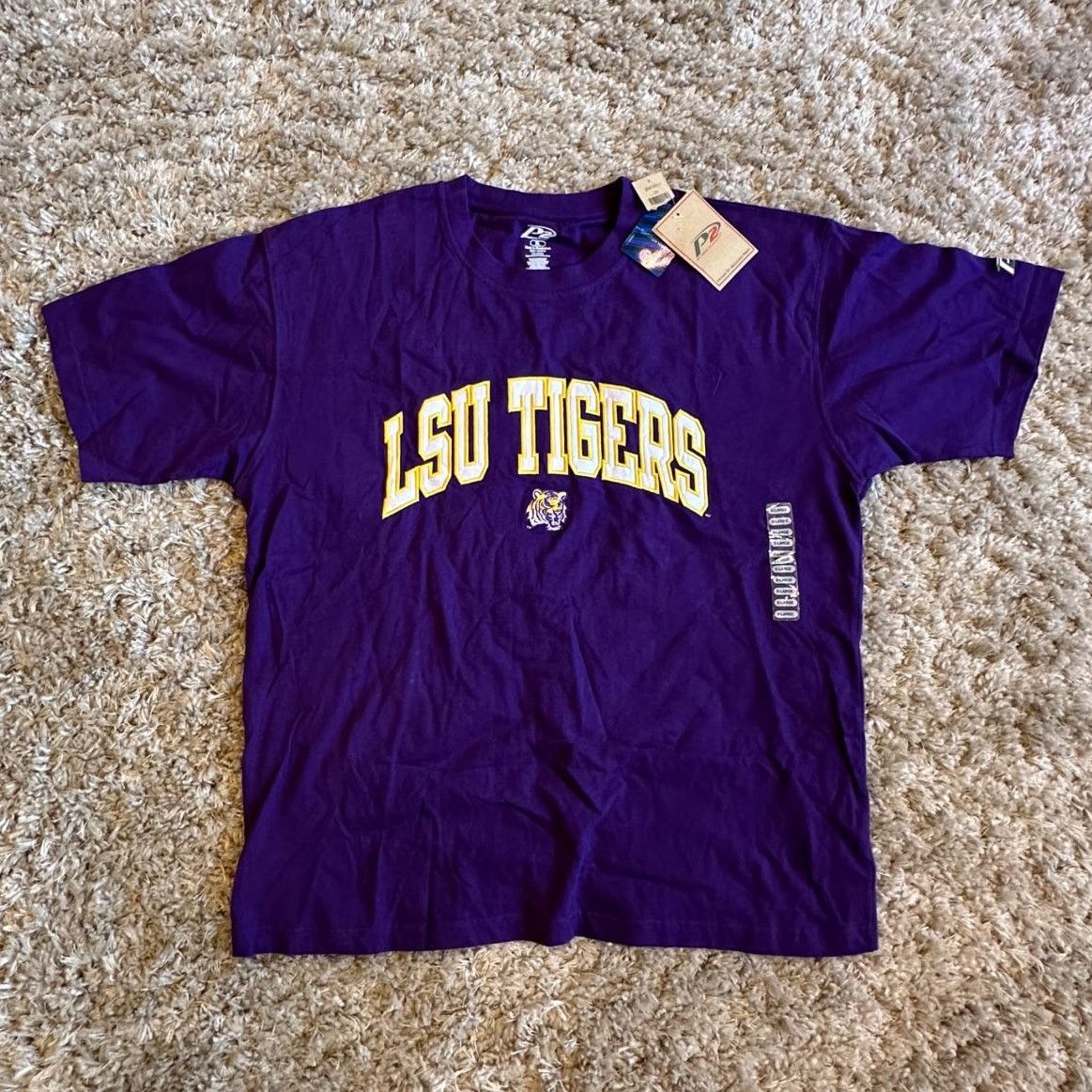 NCAA Vintage NWT Men's X-Large Embroidered LSU Tigers P2 T-shirt Size US XL / EU 56 / 4 - 1 Thumbnail
