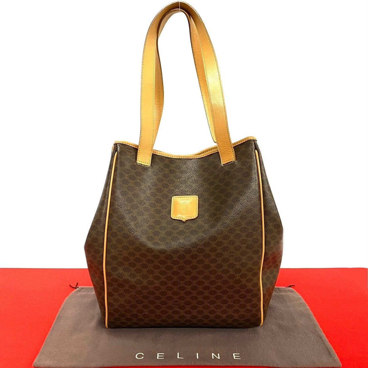 Celine Celine Tote Bag Brown Leather Size ONE SIZE - 1 Thumbnail