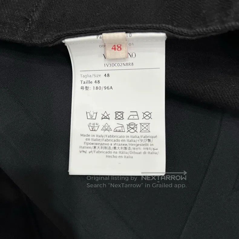Valentino Valentino Black leather-collared denim jacket jacket Size US M / EU 48-50 / 2 - 5 Thumbnail
