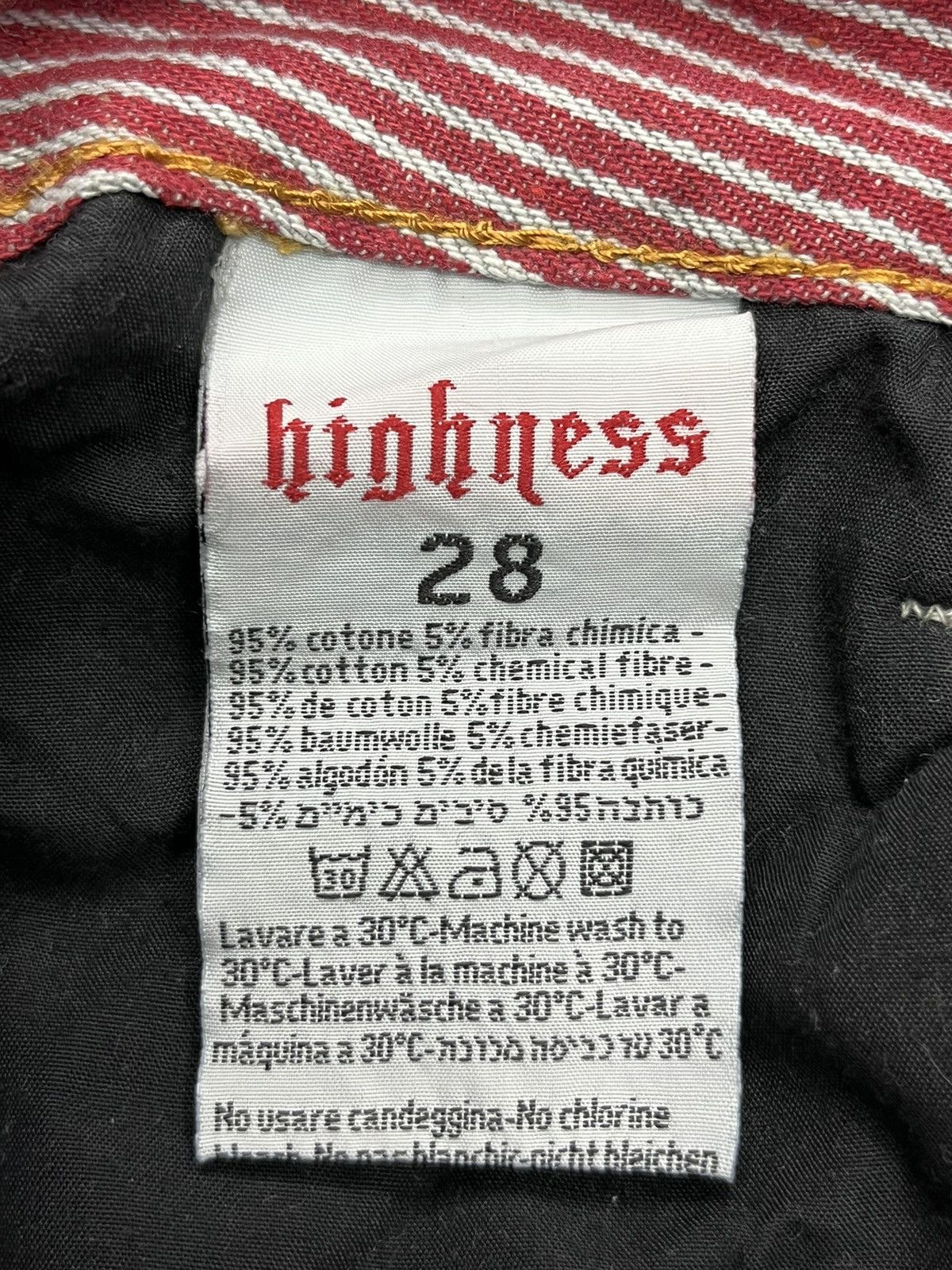 Other 🔥HIGHNESS Handmade Punk Grunge Boro Patchwork SlimFit Denim Size US 28 / EU 44 - 16 Thumbnail