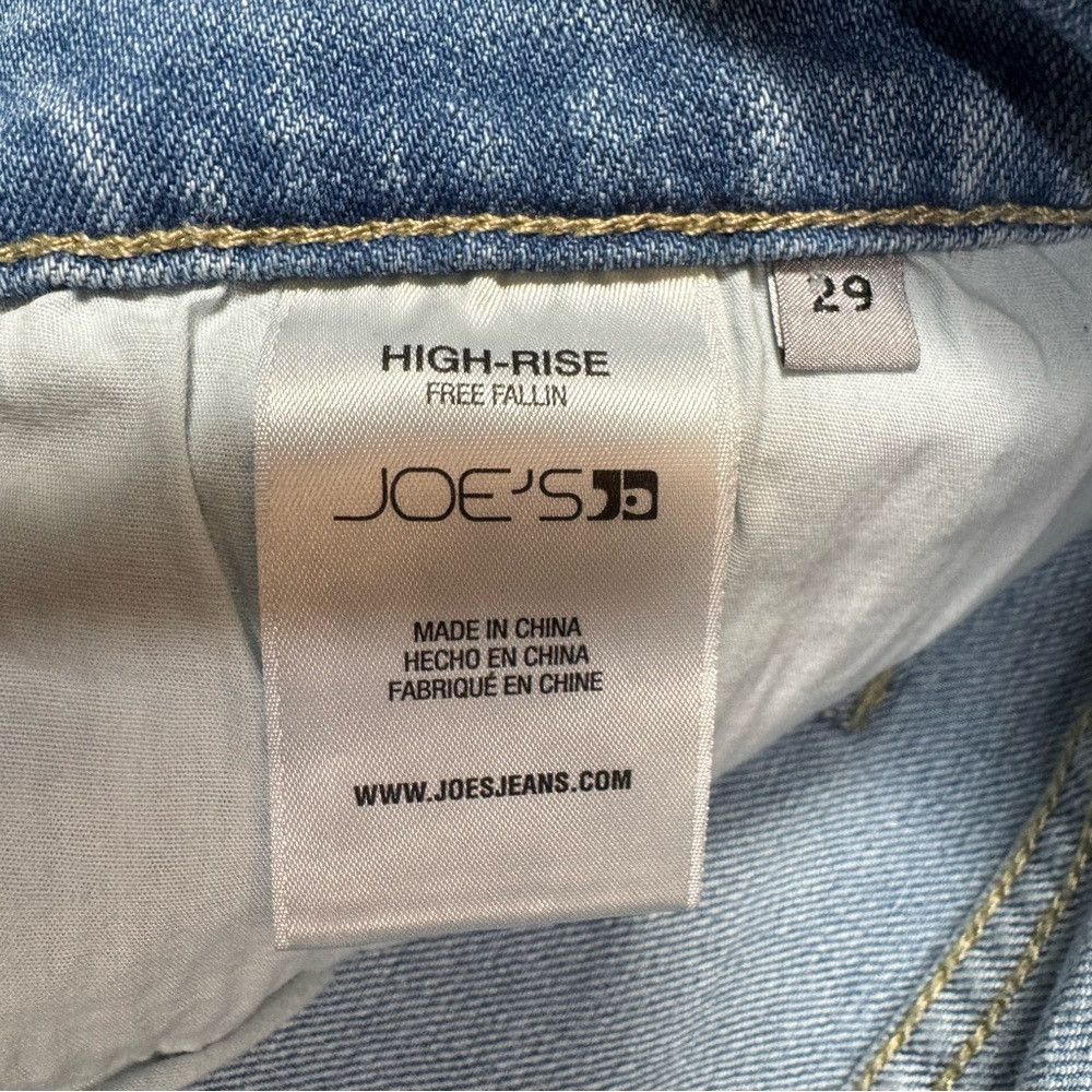 Joe's NWT New $218 Joe's High Waist Midi Denim Skirt In Free Fall Size 29" - 7 Thumbnail